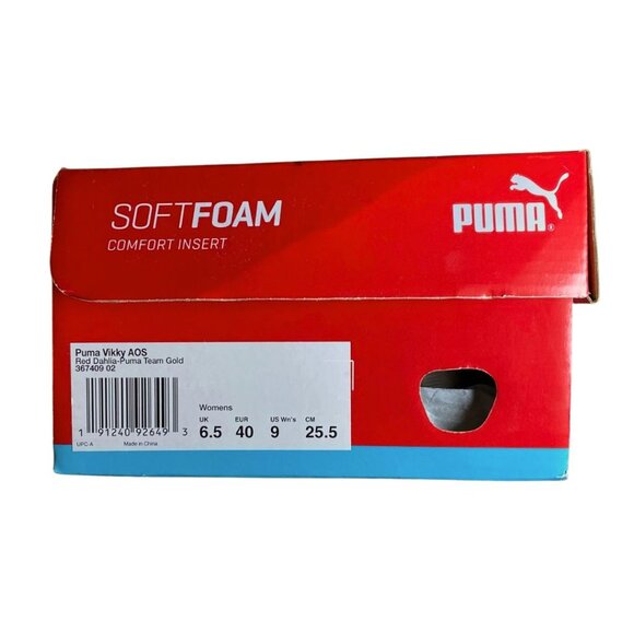 Puma Vikky Suede Sneakers – Red Dahlia – Women's 9 - Picture 10 of 10